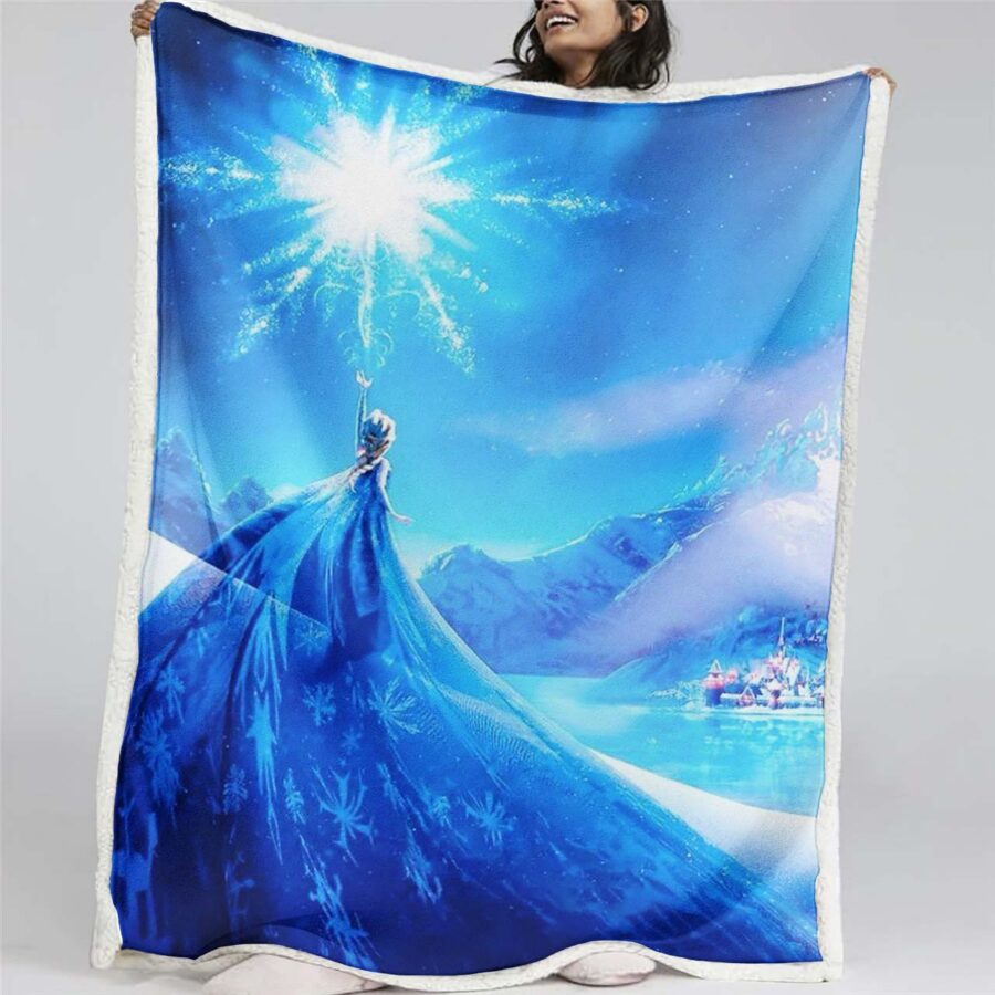 Elsa Die Eiskönigin - Schneeprinzessin 12 Decke - Fleecedecke