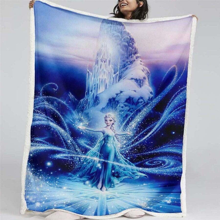 Elsa Die Eiskönigin - Schneeprinzessin 16 Decke - Fleecedecke